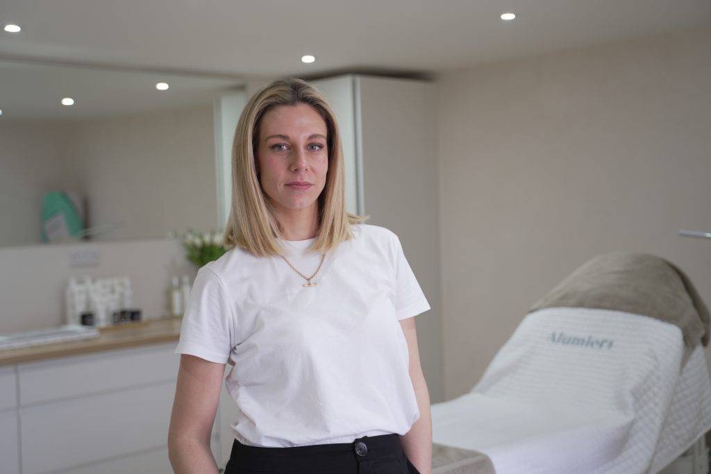 Aesthetic clinic marketing agency founder Sarah McDonald at an aesthetic clinic